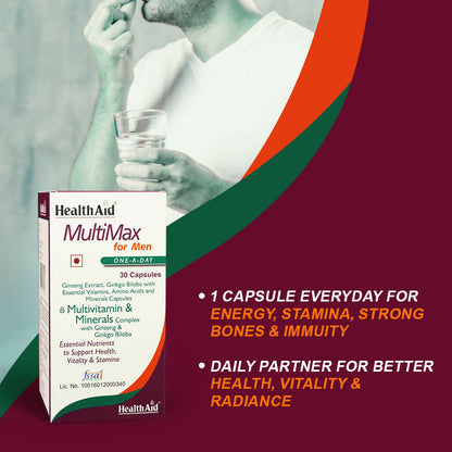 HealthAid MultiMax Softgel Capsules for Men