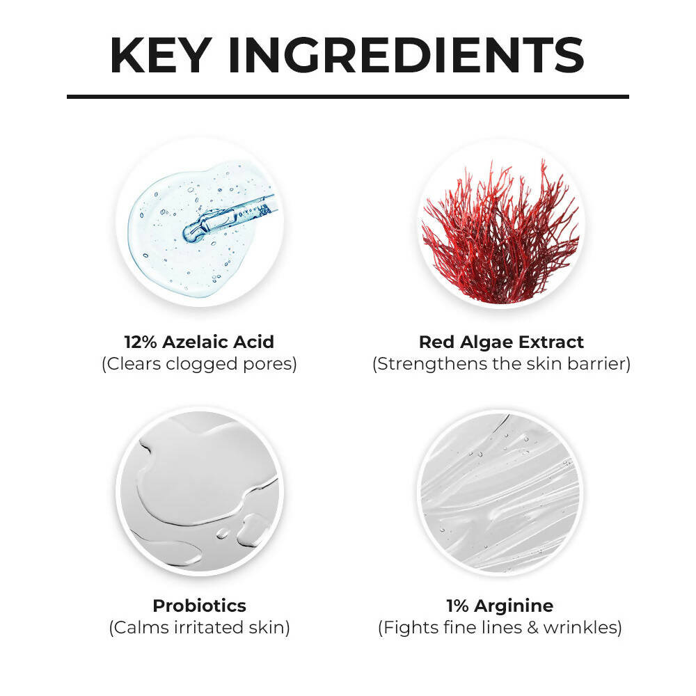 Dr. Sheth's Probiotics & Azelaic Acid Serum For Highly Sensitive Skin, Improves Skin Texture