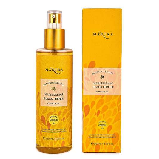 Buy Mantra Herbal Haritaki and Black Pepper Cellulite Oil from DrMediCart, Ship from India to USA