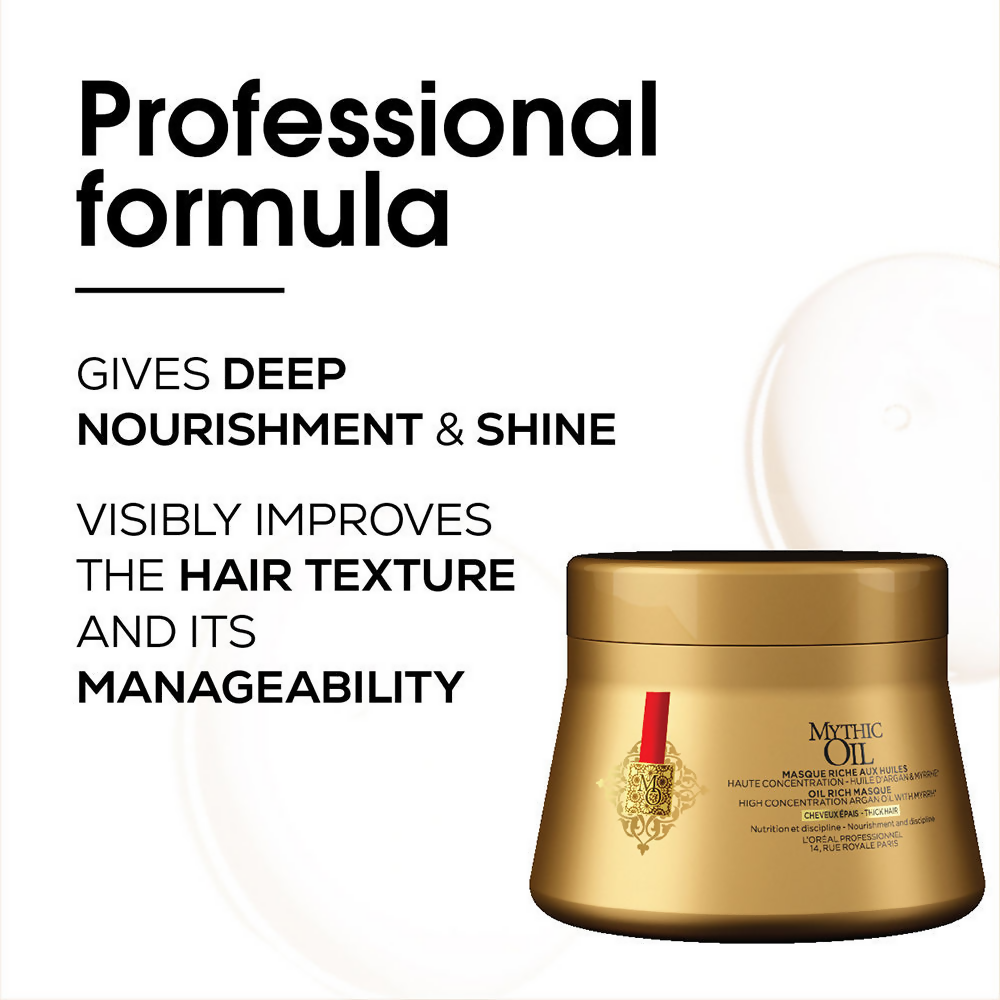 L'Oreal Paris Professionnel Mythic Oil Argan Oil Rich Hair Mask - DrMediCart