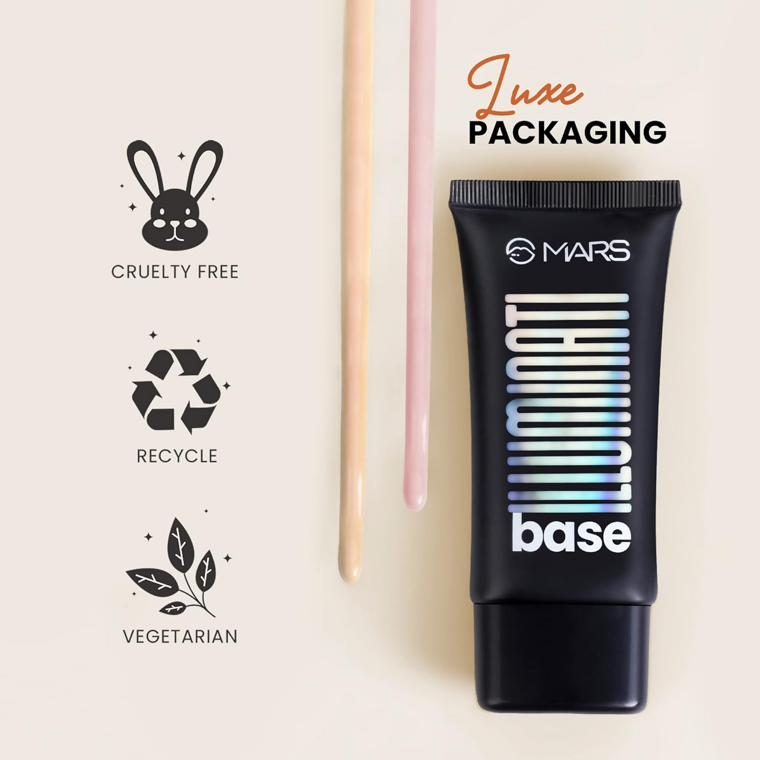 MARS Cosmetics Illuminati Base Dewy Primer With Highlighter - Gold