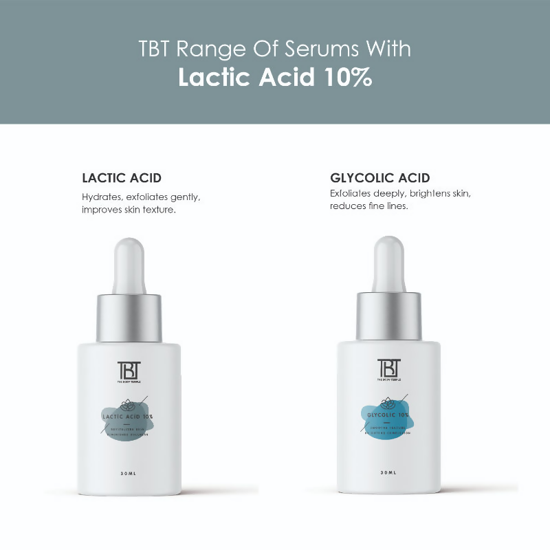 The Body Temple Lactic Acid 10% Face Serum