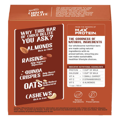 RiteBite Max Protein Choco Delite Energy Nutrition Bar