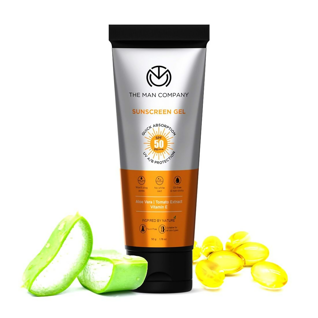 The Man Company Oil-Free Sunscreen Gel SPF 50 PA+++ For Men