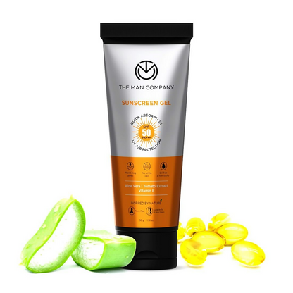 The Man Company Oil-Free Sunscreen Gel SPF 50 PA+++ For Men