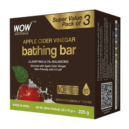 Buy Wow Skin Science Apple Cider Vinegar Bathing Bar from DrMediCart, Ship from India to USA