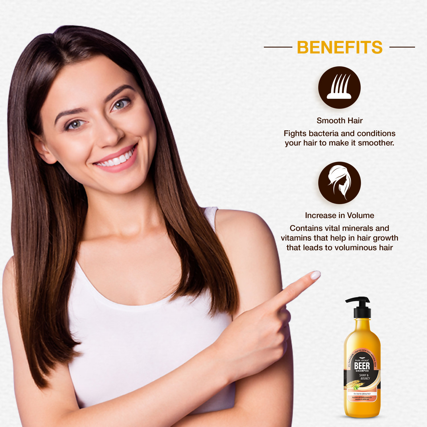 Park Avenue Shiny and Bouncy Beer Shampoo