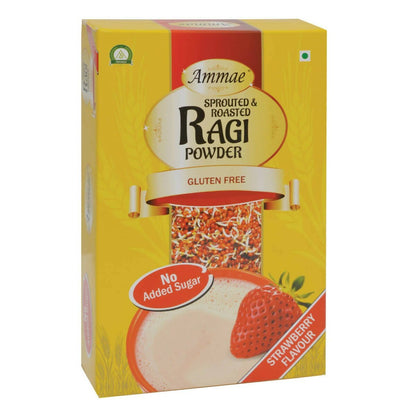 Ammae Sprouted and Roasted Ragi Powder - Strawberry