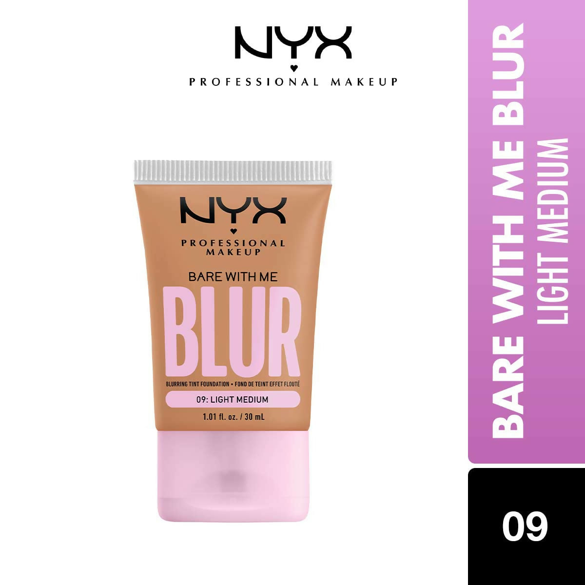 NYX Professional Makeup Bare With Me Blur Tint Foundation  - 09 Light Medium Neutral