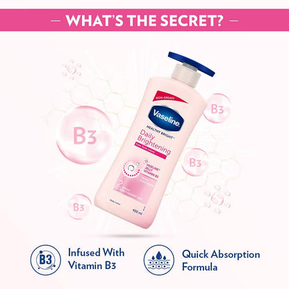 Vaseline Healthy Bright Daily Brightening Body Lotion - Drmedicart