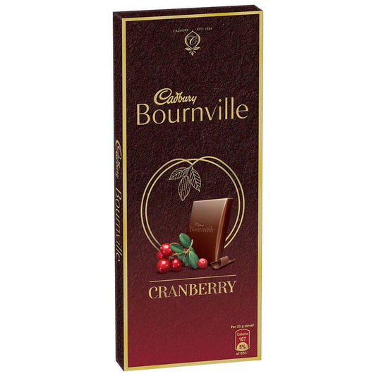 Cadbury Bournville Cranberry Dark Chocolate Bar 80gm