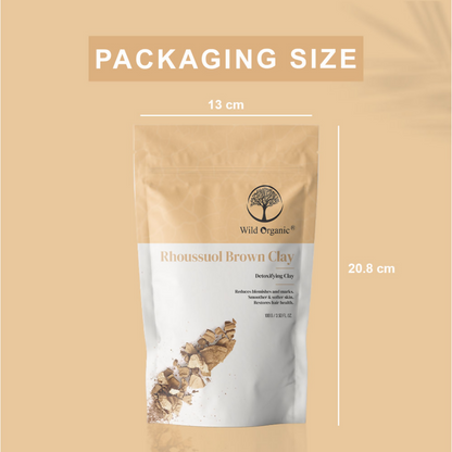 Wild Organic Rhoussuol Brown Detoxifying Clay Powder
