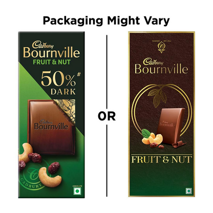 Cadbury Bournville Fruit And Nut Dark Chocolate Bar