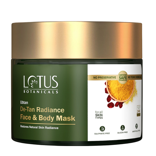 Lotus Botanicals Ubtan De-Tan Radiance Face & Body Mask