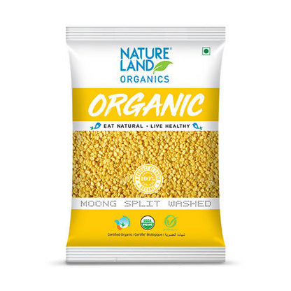 Nature Land Organics Moong Split Washed