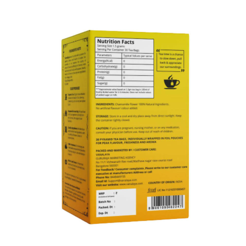 Vanalaya Chamomile Classic Tea Bags