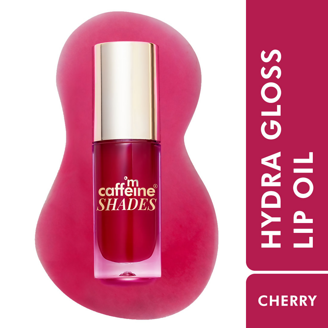 mCaffeine Shades Hydra Gloss Tinted Lip Oil Hydrates Plumps Non-sticky - Cherry Glaze