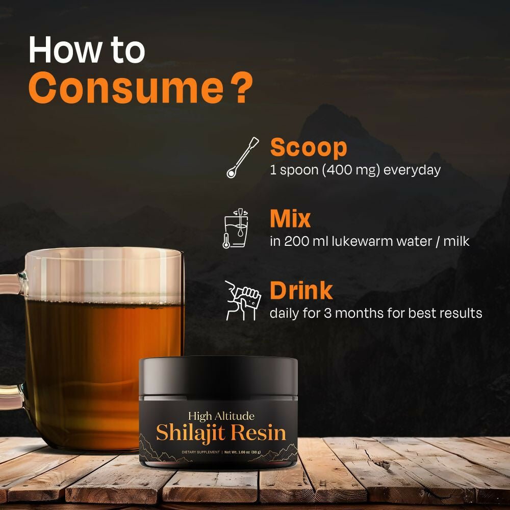 Auric Lab-Certified High-Altitude SJ Resin | 75% Fulvic Acid + Humic Acid | 80+ Trace Minerals with Real Brass Spoon Included