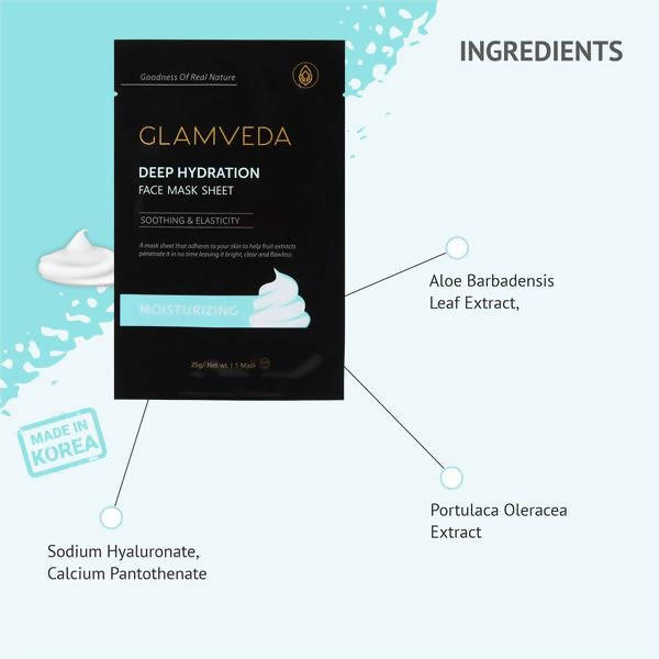 Glamveda Moisturizing Deep Hydration Sheet Mask