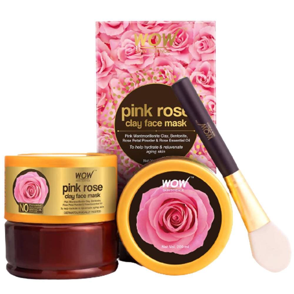 Wow Skin Science Pink Rose Clay Face Mask - Drmedicart