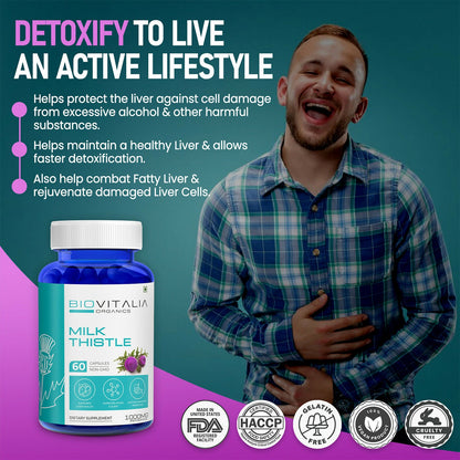 Biovitalia Organics Milk Thistle Extract Capsules