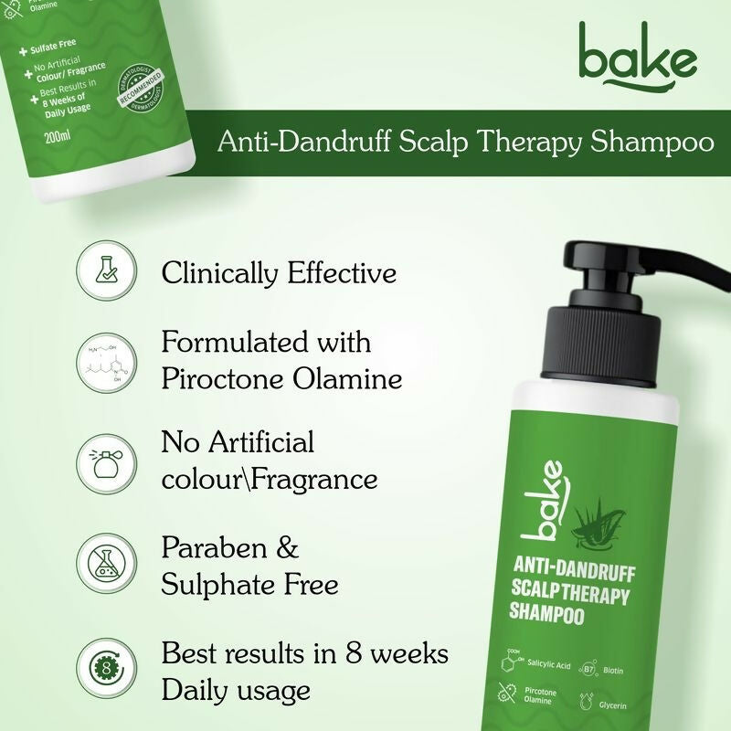 Bake 2% Salicylic Acid Anti Dandruff Scalp Therapy Shampoo
