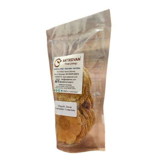 Satjeevan Organic Jowar Coriander Crunchies