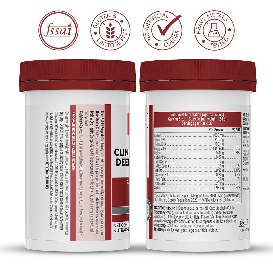 Swisse Clinical Strength Deep Sea Krill Oil Capsules