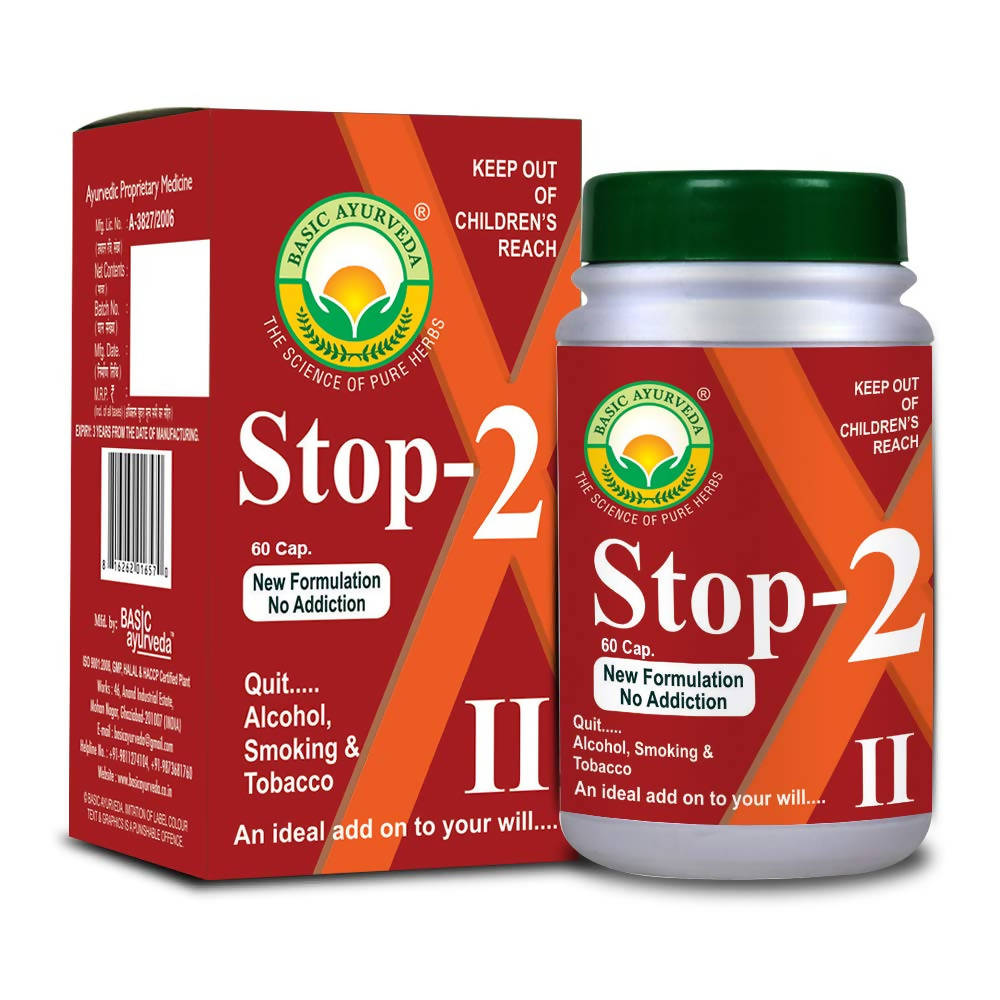 Buy Basic Ayurveda Stop-2 Capsules from DrMediCart, Ship from India to USA