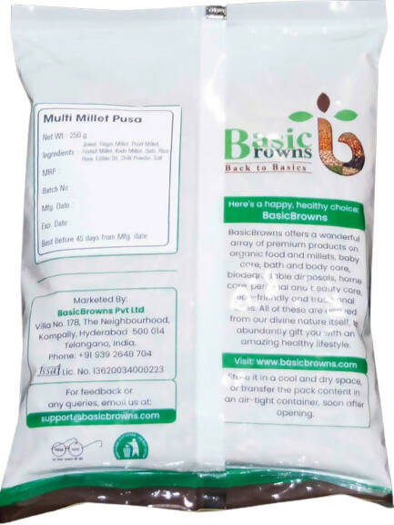 BasicBrowns Multi Millet Pusa (Karam Pusa)