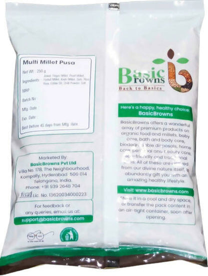 BasicBrowns Multi Millet Pusa (Karam Pusa)