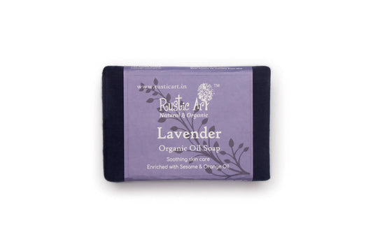 Buy Rustic Art Lavender Organic Oil Soap from DrMediCart, Ship from India to USA