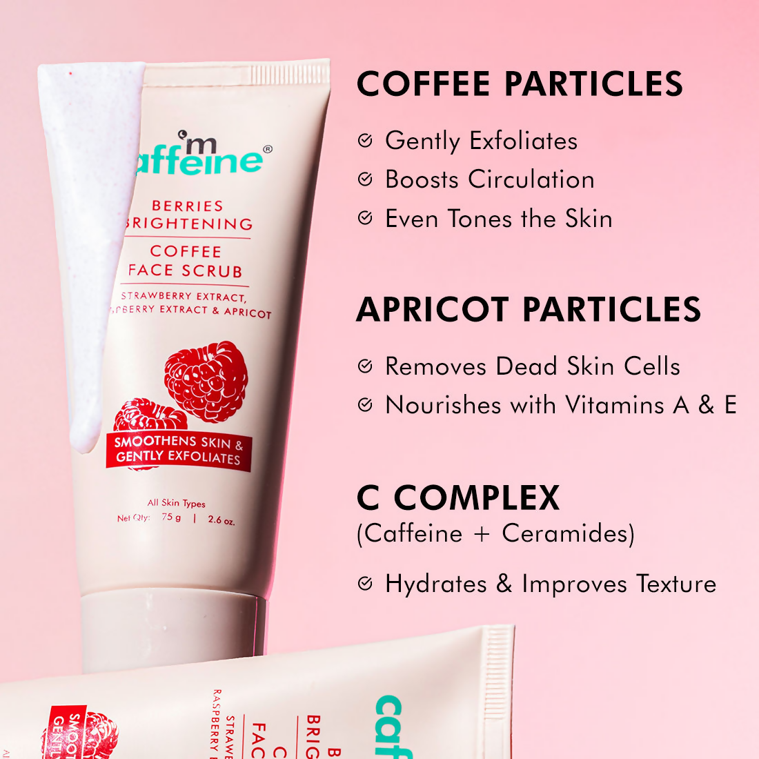 mCaffeine Berries Brightening Coffee Face Scrub