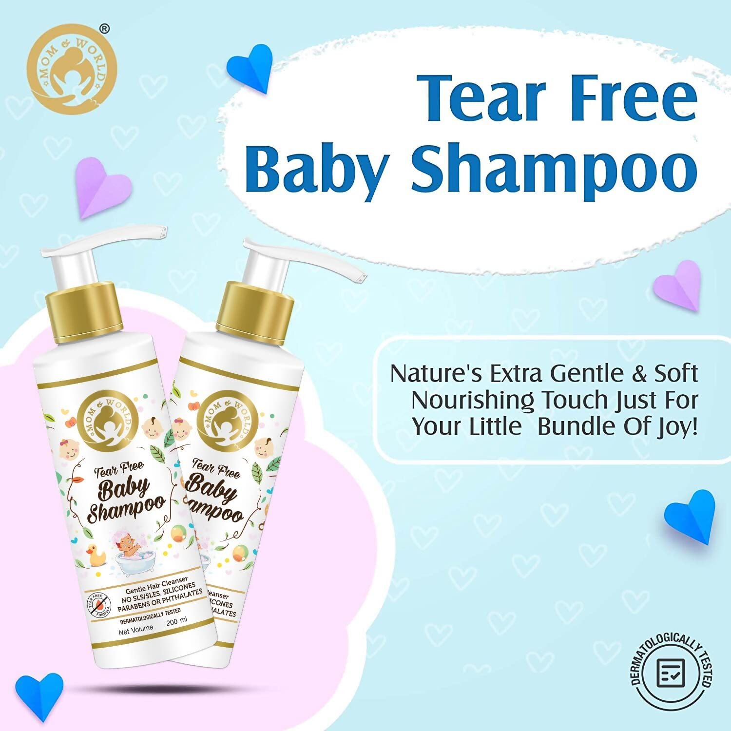 Mom & World Tear Free Baby Shampoo