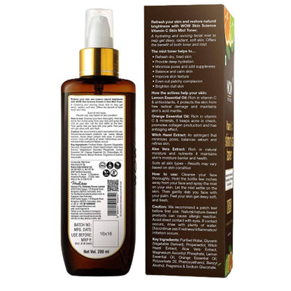 Wow Skin Science Vitamin C Skin Mist Toner - Drmedicart