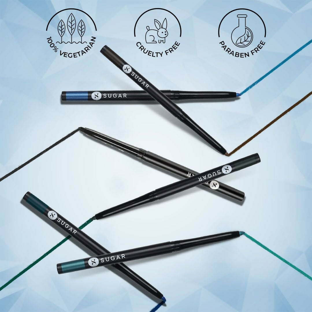 Sugar Cosmetics Kohl of Honour Intense Kajal Upto 12 hrs, Long Lasting, Smudge Proof & Waterproof Kajal - 06 Blue Moon
