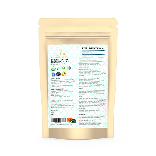 Buy Tamas Pure Ayurveda Superfood Organic Neem Leaves Powder from DrMediCart, Ship from India to USA