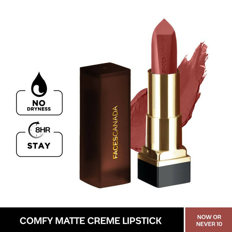 faces canada comfy matte creme lipstick now or never 10 buy in usa