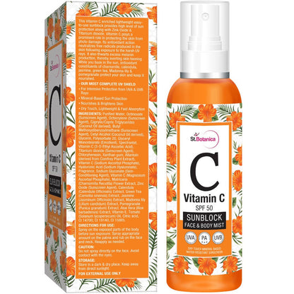 St.Botanica Vitamin C SPF 50 Sunblock Face & Body Mist