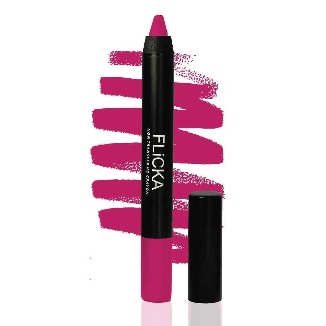 Buy FLiCKA Lasting Lipsence Crayon Lipstick 10 Mind Your Own Business - Dark Red from DrMediCart, Ship from India to USA