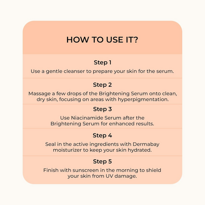 Dermabay Skin Brightening Face Serum With Kojic Acid & Alpha Arbutin