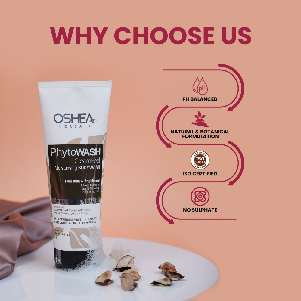 Oshea Herbals Phytowash Cream Feel Moisturising Body Wash