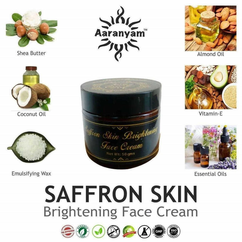 Aaranyam Saffron Skin Brightening Face Cream - DrMediCart