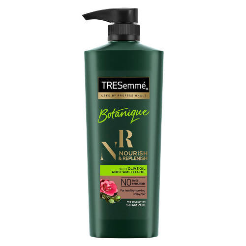 TRESemme Botanique NR Nourish & Replenish Shampoo With Olive & Camellia Oil for Frizz Control & Hair Growth| Paraben Free| Smoothens Dry