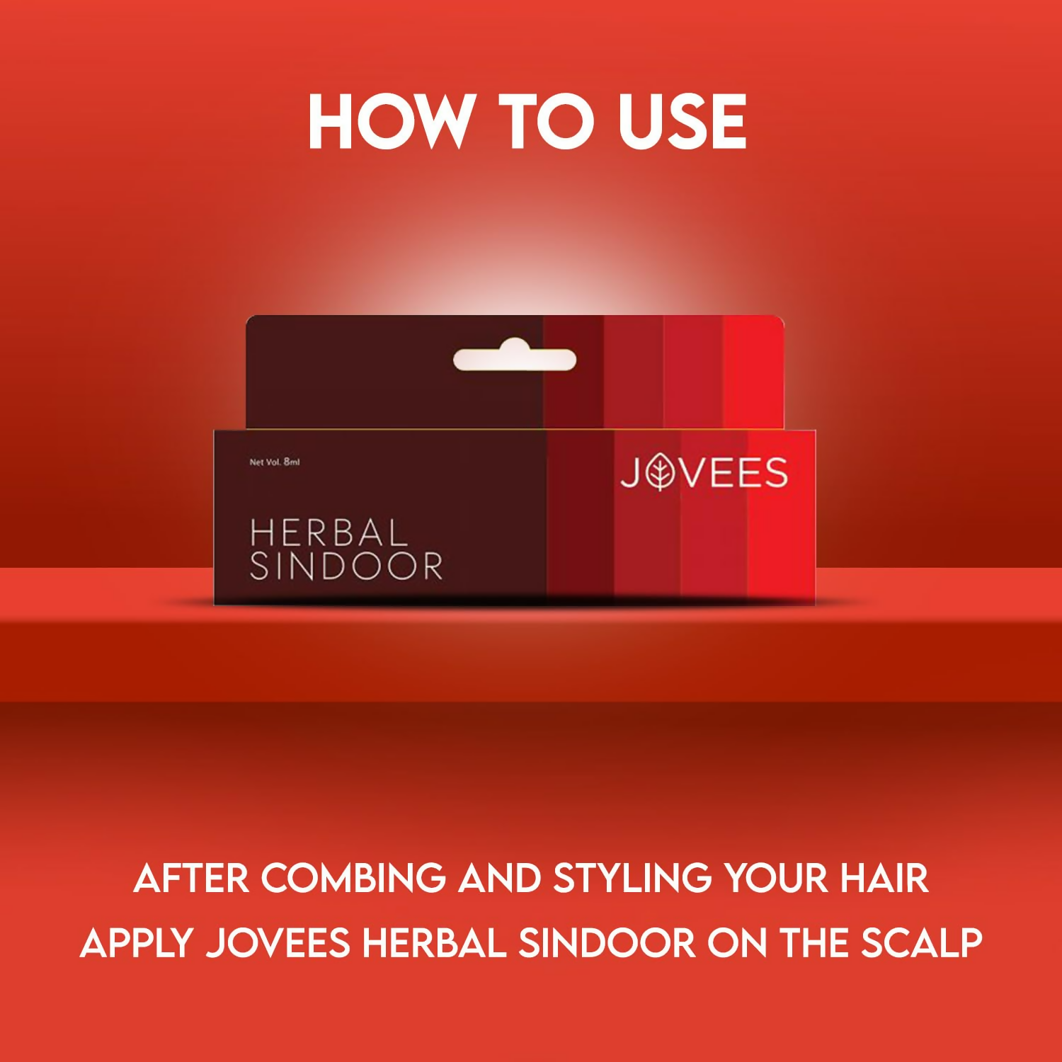 Jovees Sindoor Maroon Rich Color Quick Drying, Long Lasting
