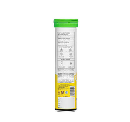 OZiva Metabolic ACV Moringa Effervescent Tablets for Control Cravings - Lemon Masala Flavor