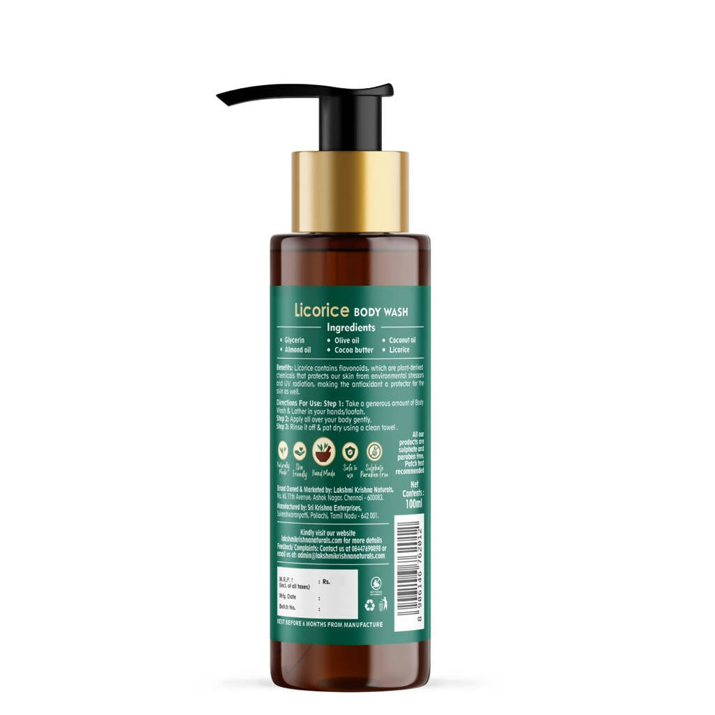 Lakshmi Krishna Naturals Licorice Body Wash - DrMediCart