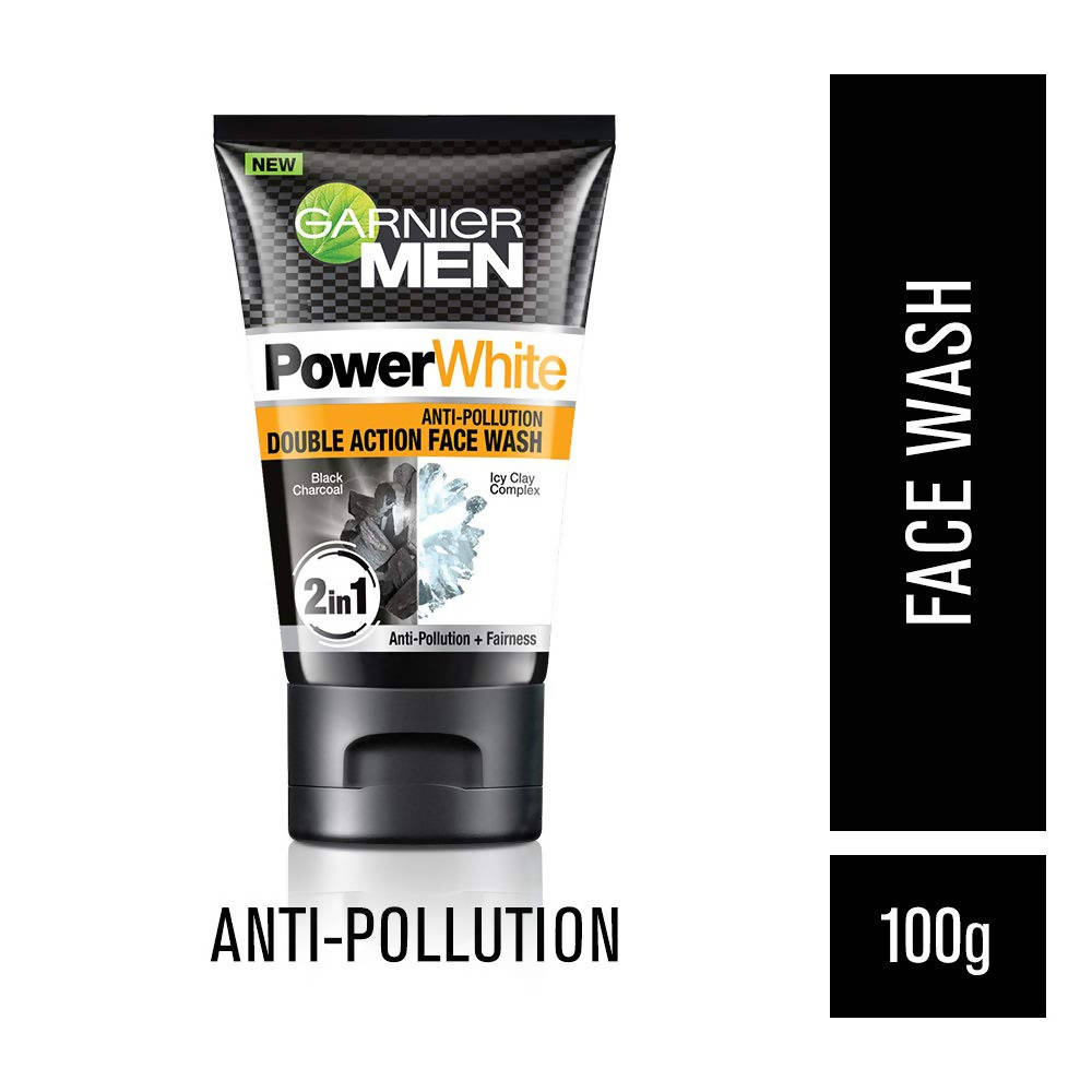 Garnier Men Power White Anti-Pollution Double Action Facewash