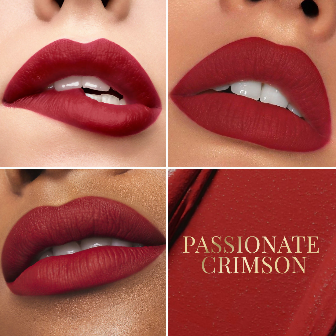 mCaffeine Shades Velvet Blur Matte Liquid Lipstick 12 Hrs Stay & Lightweight - Passionate Crimson
