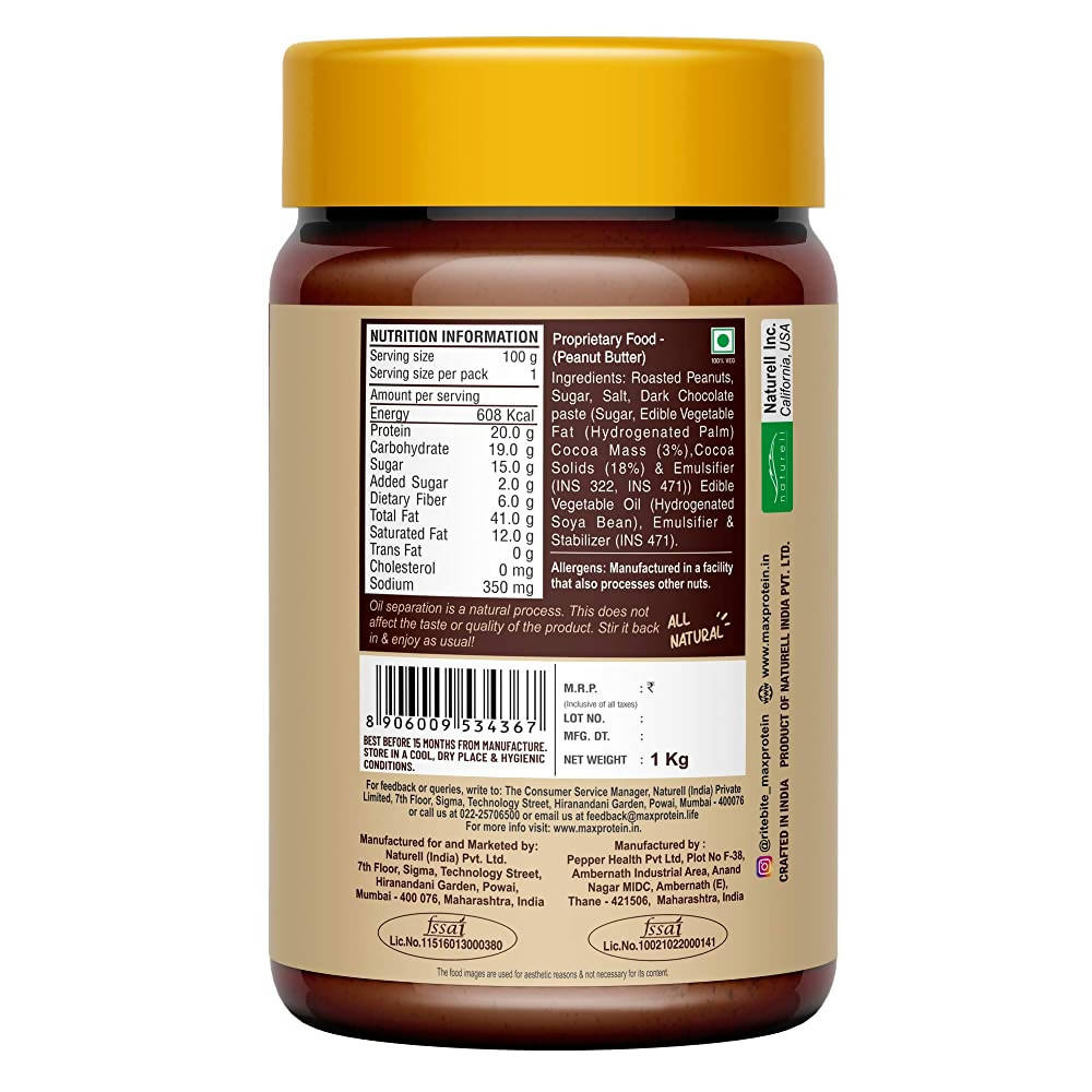 RiteBite Max Protein Choco Creamy Peanut Butter Spread